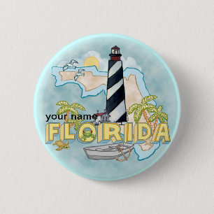 Schaltfläche Florida Lighthouse Button