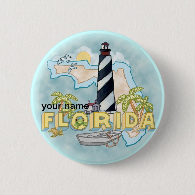 Schaltfläche Florida Lighthouse Button (Vorderseite)