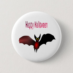 Schaltfläche "Flying Bat Happy Halloween" Button
