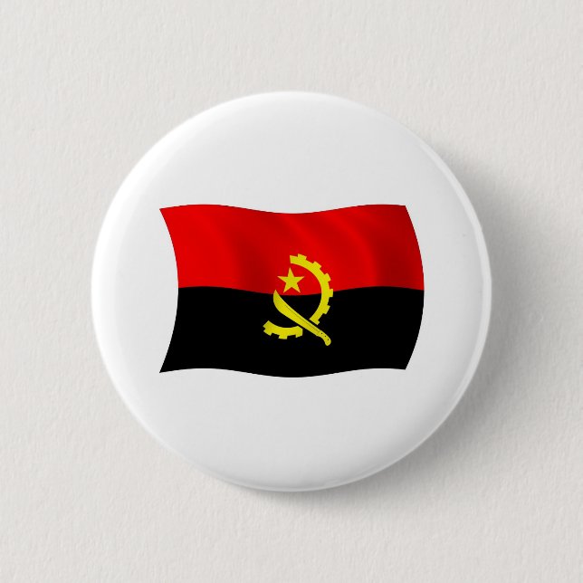 Schaltfläche für Angola-Flagge Button (Vorderseite)