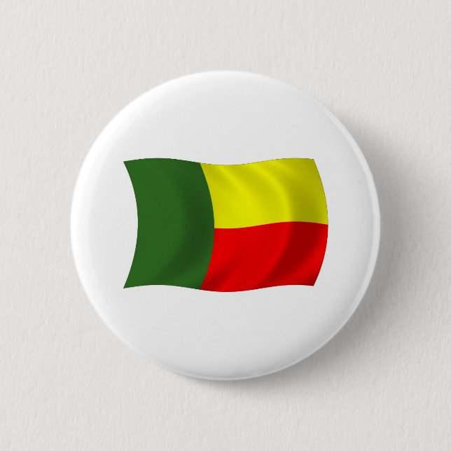 Schaltfläche für Benin-Flag Button (Vorderseite)