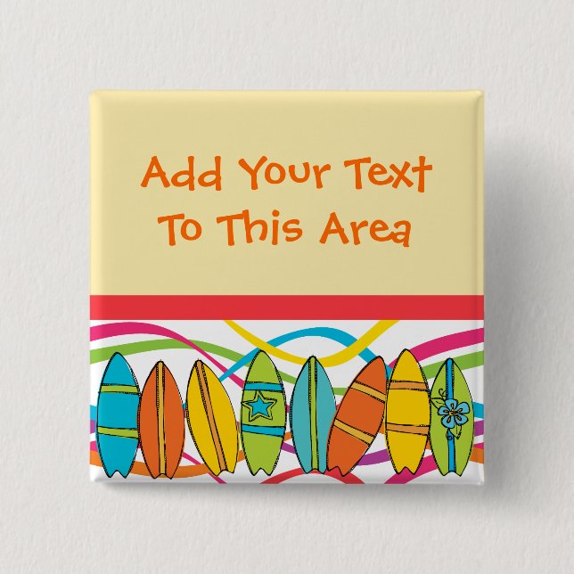 Schaltfläche für benutzerdefinierte Surfboards Button (Vorderseite)