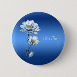 Schaltfläche für blaue Aquarellfarben Button