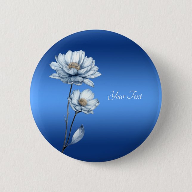 Schaltfläche für blaue Aquarellfarben Button (Vorderseite)