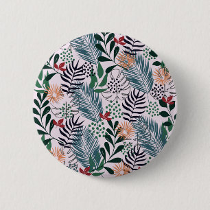 Schaltfläche für Blumenmuster Button