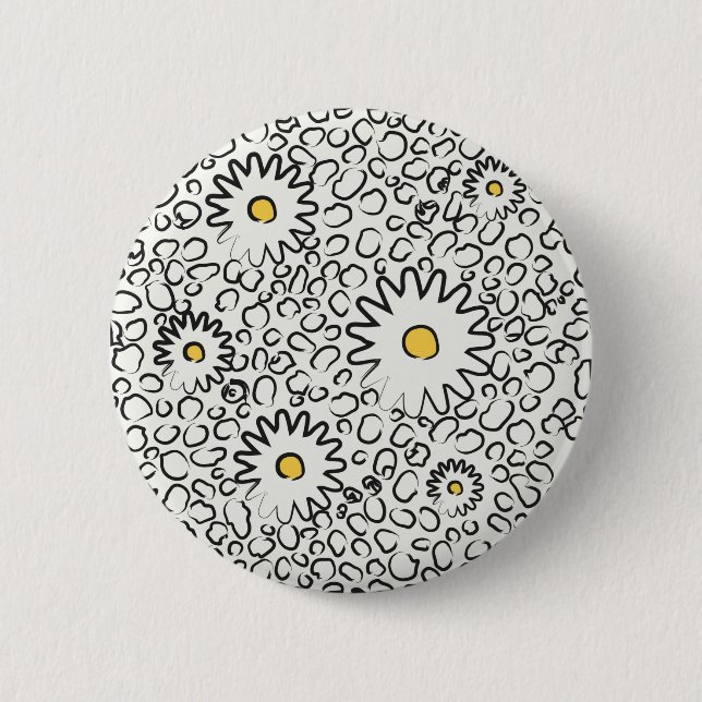 Schaltfläche für Blumenmuster Button (Vorderseite)