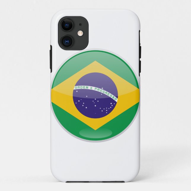 Schaltfläche für Brasilien Case-Mate iPhone Hülle (Rückseite)