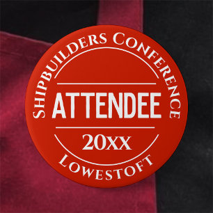 Schaltfläche für das Abzeichen der Konferenz Button
