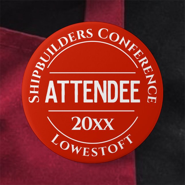 Schaltfläche für das Abzeichen der Konferenz Button (Von Creator hochgeladen)
