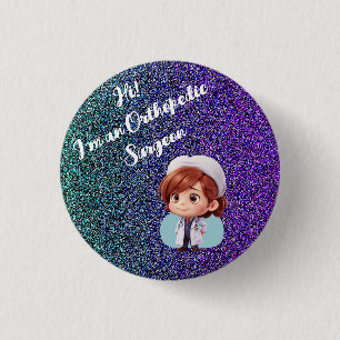 Schaltfläche für das Abzeichen eines niedlichen Or Button