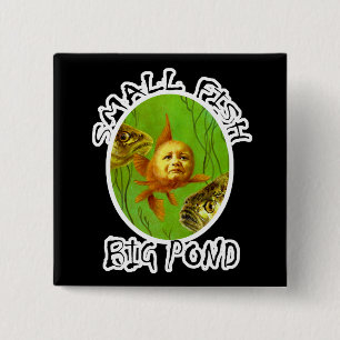 Schaltfläche für das Abzeichen von Baby Goldfish S Button