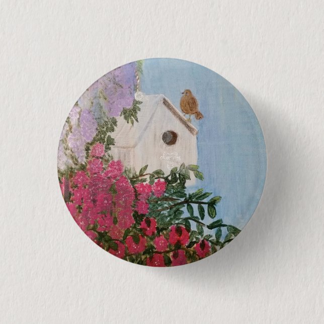 Schaltfläche für das Birdhouse-Button im Springtim Button (Vorderseite)