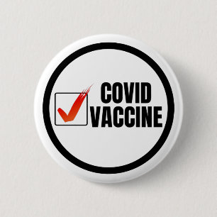 Schaltfläche für das Covid Vaccine Checkmark-But Button