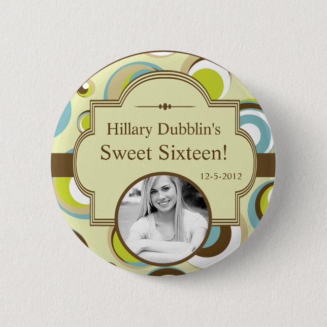 Schaltfläche für das Foto für das hintere Muster d Button (Vorderseite)