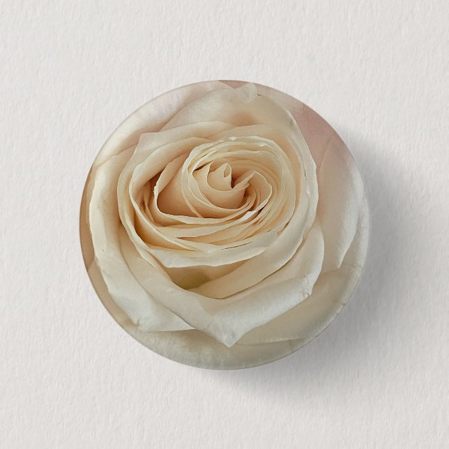 Schaltfläche für das Foto White Rose Button (Vorderseite)