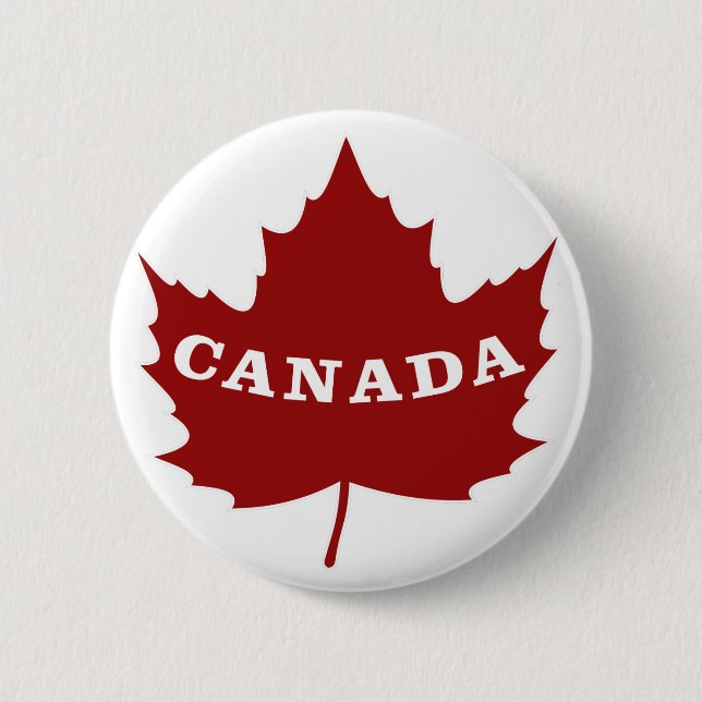 Schaltfläche für den Ahornblättern in Kanada Button (Vorderseite)