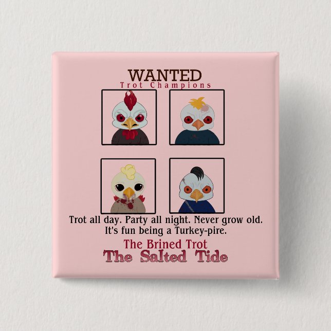 Schaltfläche für den Brined Trot Champion 2024 Button (Vorderseite)