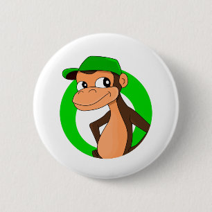 Schaltfläche für den Cartoon-Chimp Button