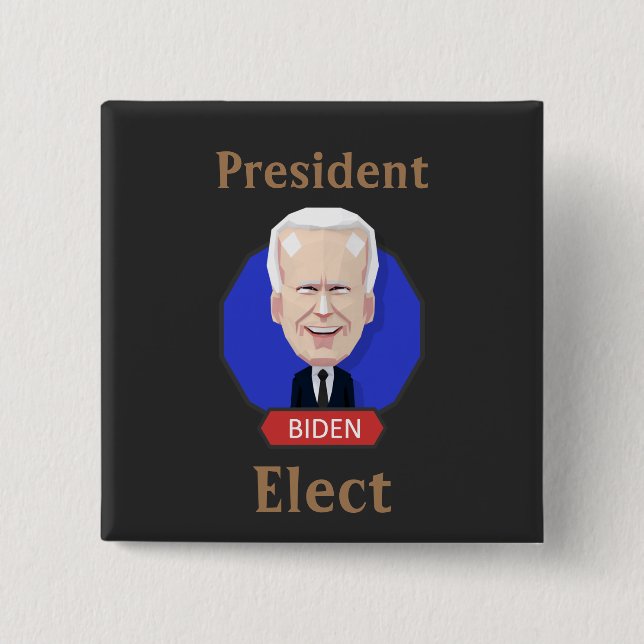 Schaltfläche für den designierten Präsidenten Button (Vorderseite)