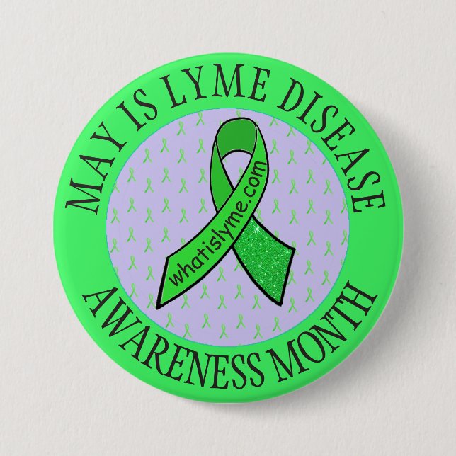 Schaltfläche für den Monat der Aufklärung der Lyme Button (Vorderseite)