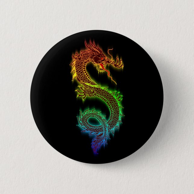 Schaltfläche für den östlichen Drachen Button (Vorderseite)