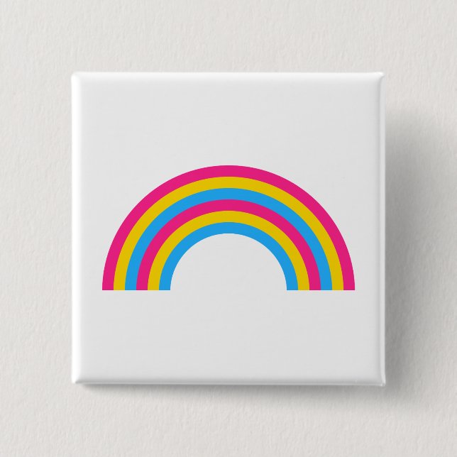 Schaltfläche für den Regenbogen-Stolz Pansexualitä Button (Vorderseite)