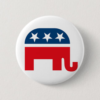 Schaltfläche für den republikanischen Elephant Pin Button