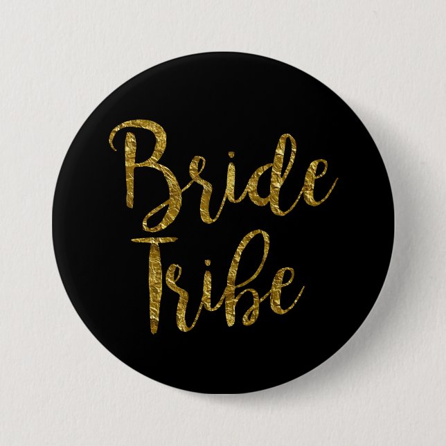 Schaltfläche für den Stamm der Black & Gold Script Button (Vorderseite)