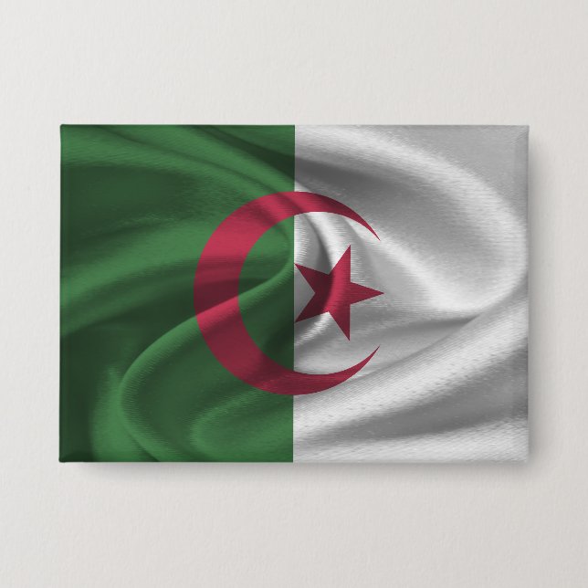 Schaltfläche für die algerische Flagge Button (Vorderseite)