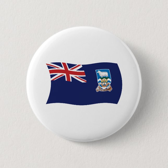 Schaltfläche für die Falklandinseln Button (Vorderseite)