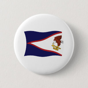 Schaltfläche für die Flagge Amerikas in Samoa Button