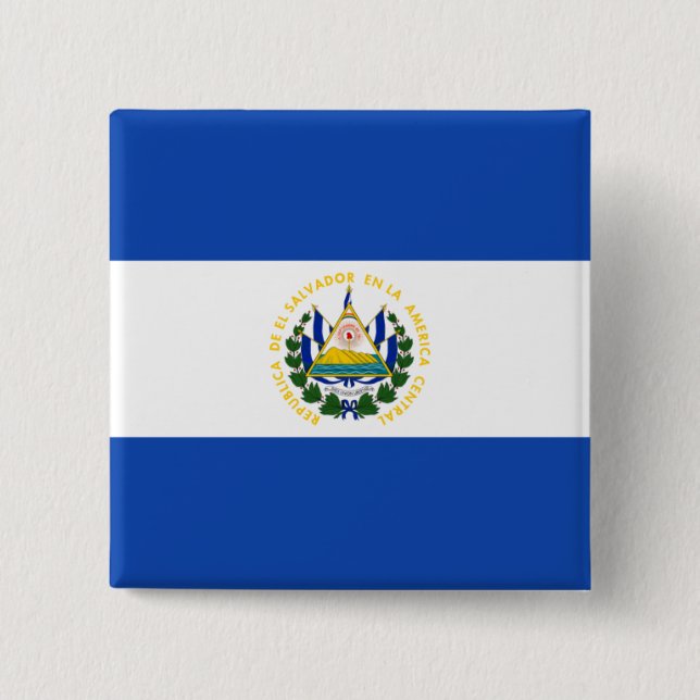 Schaltfläche für die Flagge El Salvador Button (Vorderseite)