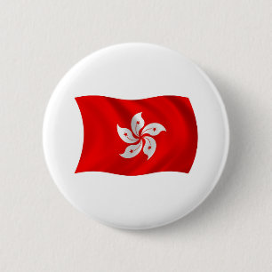 Schaltfläche für die Flagge Hongkongs Button