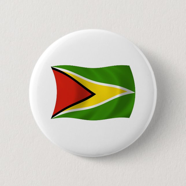 Schaltfläche für die Flagge von Guyana Button (Vorderseite)
