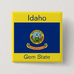Schaltfläche für die Flagge von Idahoan Button