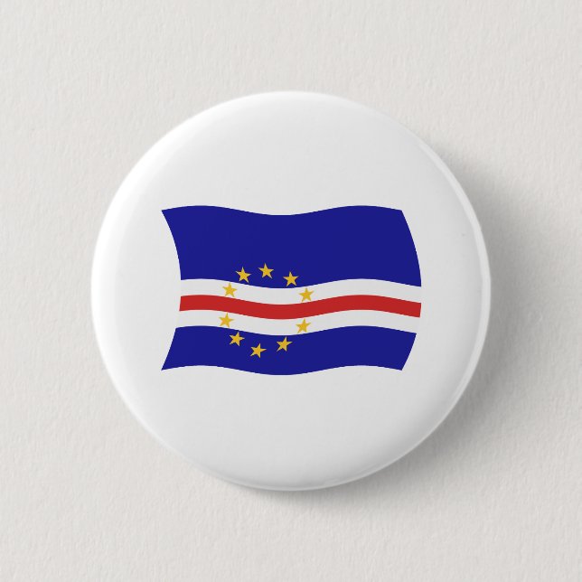 Schaltfläche für die Flagge von Kap Verde Button (Vorderseite)