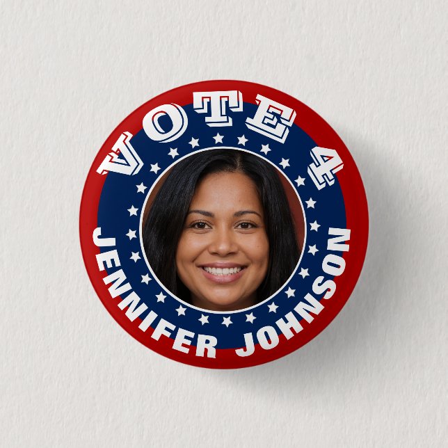 Schaltfläche für die Foto-Kampagnenvorlage Button (Vorderseite)