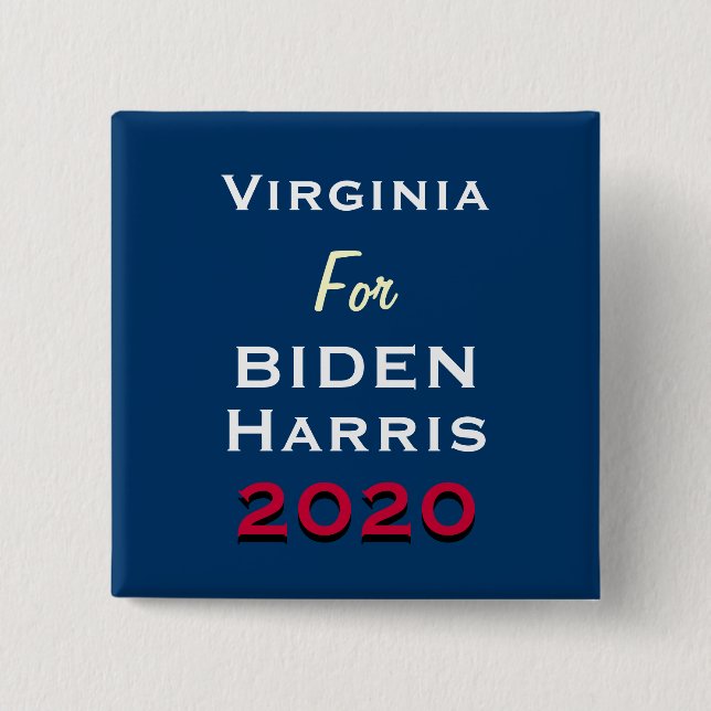 Schaltfläche für die Kampagne "Virginia for BIDEN  Button (Vorderseite)