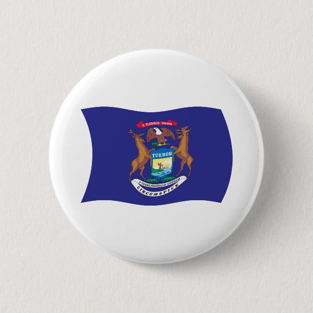 Schaltfläche für die Michigan-Flagge Button (Vorderseite)