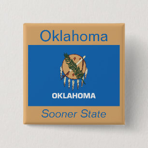 Schaltfläche für die Oklahoman-Flagge Button