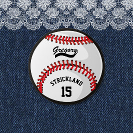Schaltfläche für die personalisierte Baseball-Spor Button