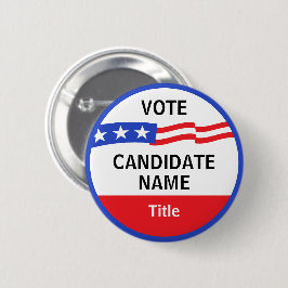 Schaltfläche für die personalisierte Wahlkampagne Button