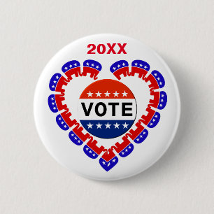 Schaltfläche für die republikanische Wahl Button