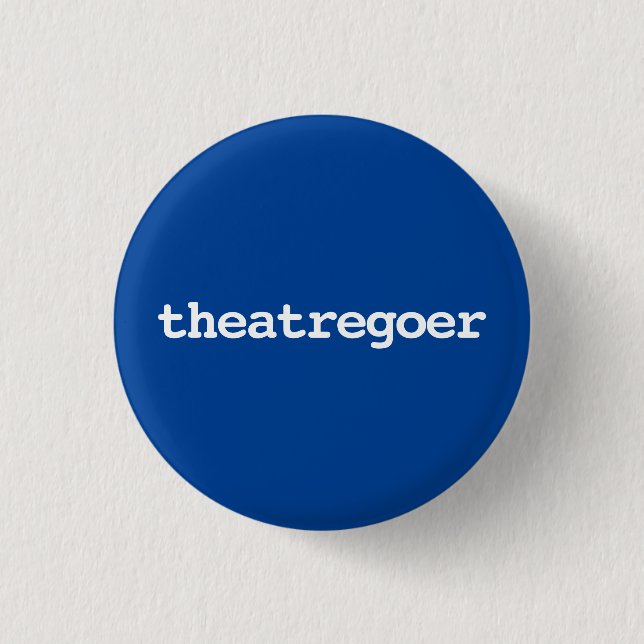 Schaltfläche für die Theatertypografie Button (Vorderseite)