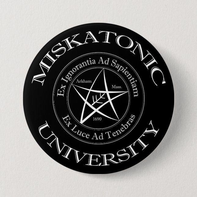 Schaltfläche für die Universität Miskatonic Button (Vorderseite)