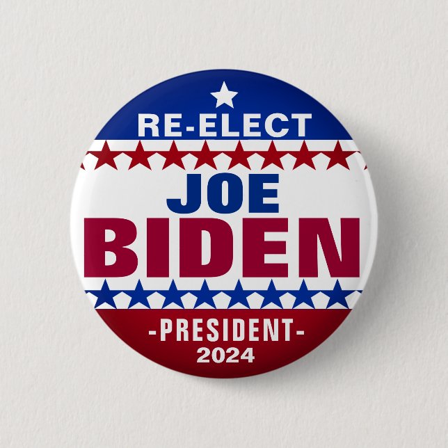 Schaltfläche für die Wiederwahl Joe Biden 2024 Button (Vorderseite)