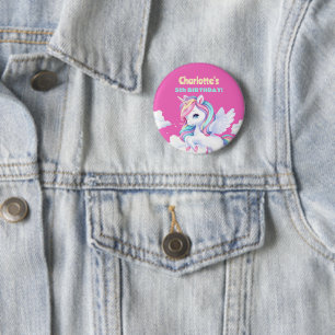 Schaltfläche für eine magische Geburtstagsfeier. Button