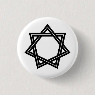 Schaltfläche für Heptagram-Objekte (schwarz) Button