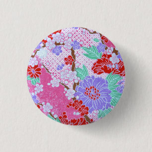 Schaltfläche für japanisches Sakura-Muster Button