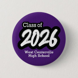 Schaltfläche für lila Pinselklasse 2026 Button